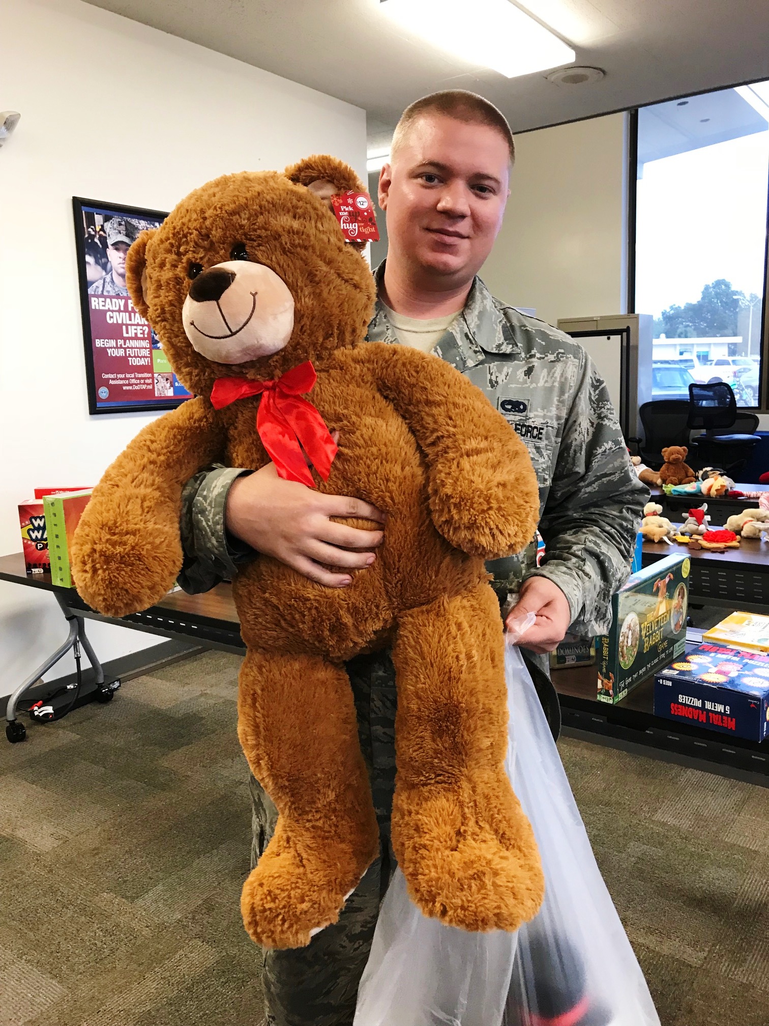OTS 2017 - Teddy bear finds a home at MacDill AFB